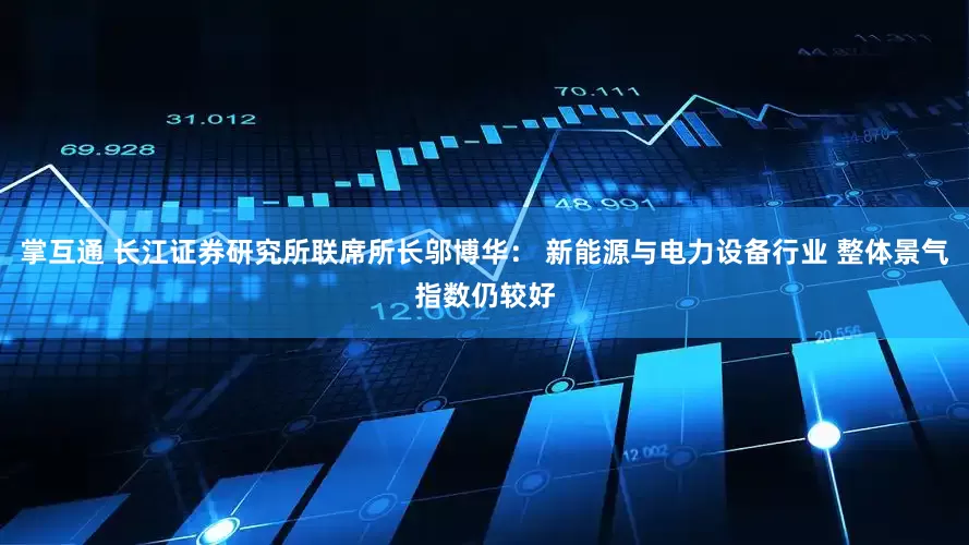 掌互通 长江证券研究所联席所长邬博华： 新能源与电力设备行业 整体景气指数仍较好